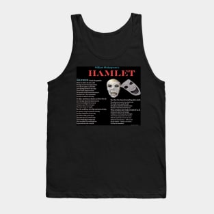 Hamlet To Be or Not To Be image & text Tank Top